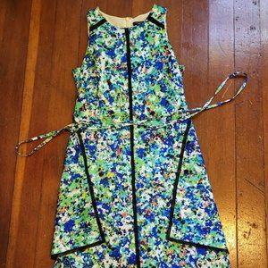 Ann Taylor Sz 2 Petite Crew Neck Dress w/ High-Low Hem